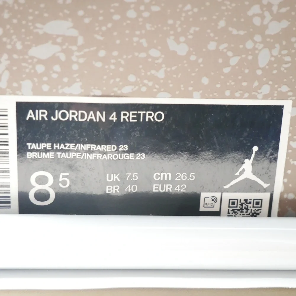 Jordan 4 Retro Taupe Haze Infrared 23 Mens Sneakers DB0732-200 Size 8.5